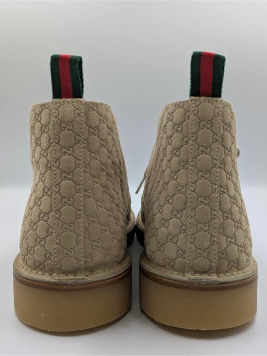 Gucci Men’s GG Monogram Suede Ankle Boots Desert UK9.5 831283 main image 6